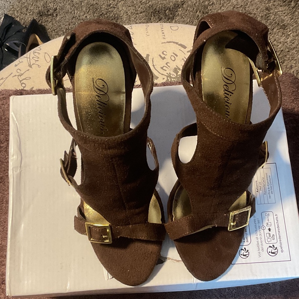 Delicious Chocolate Brown Heeled Sandals